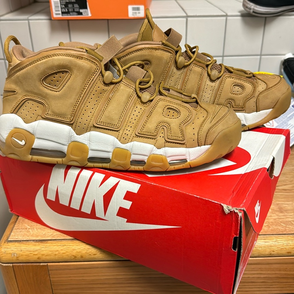 Nike Shoes Men Air More Uptempo 96 PRM Premium Wheat 2017 Scottie Pippen